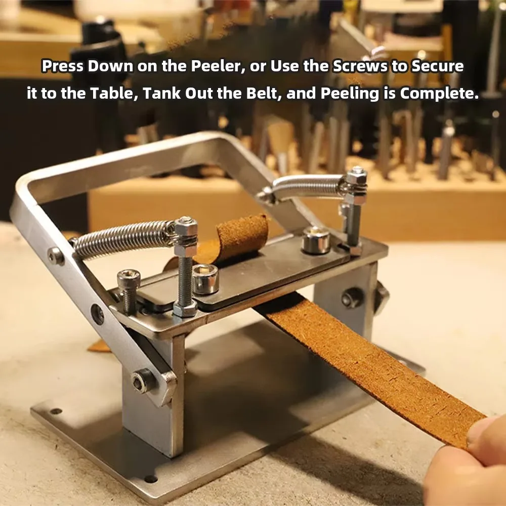 

Ручной станок для разделения кожи из нержавеющей стали 304, инструмент для резки ремней и ремней-стрепов, для рукоделия