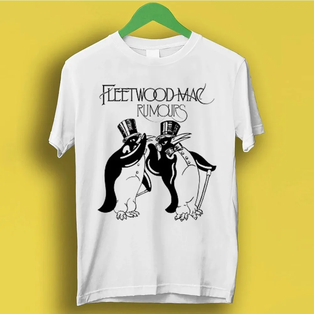Fleetwood Mac Penguin Rock Band Herren T-Shirt Sommer Neue Casual Fashion Streetwear