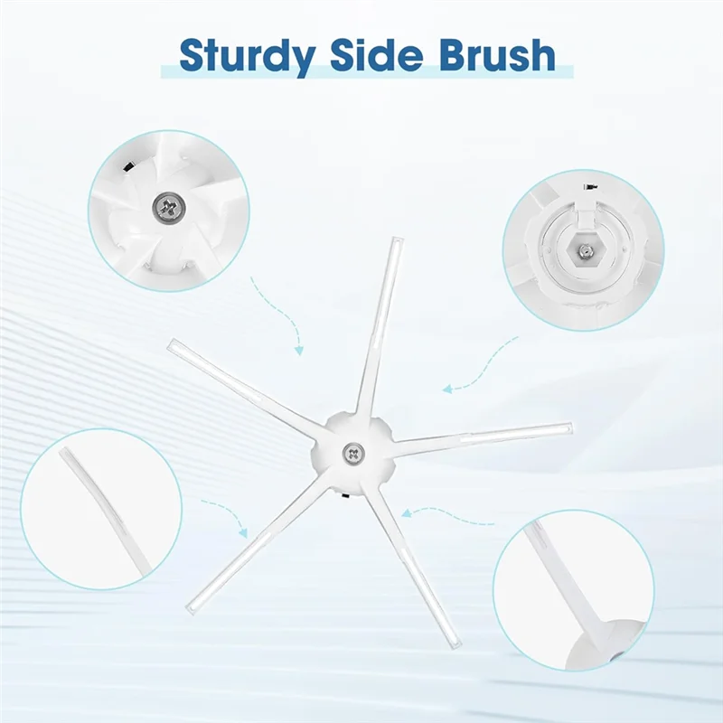 ABGP-مجموعة ملحقات لـ Roborock S7 Pro Ultra/S7 Maxv Ultra، أكياس الغبار، ملحقات المكنسة الكهربائية الروبوتية ذات الفرشاة الدوارة الرئيسية