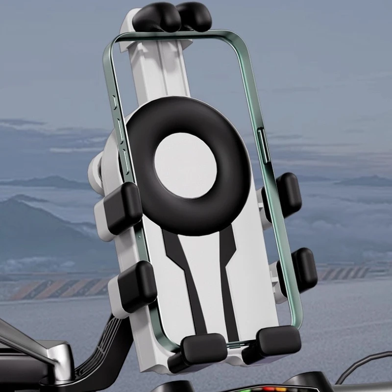 

Universal Phone Compatibility Phone Holder Outdoor Cycling Essential Compact Phone Holder 8‑Point Stable Clamping Phone Holder