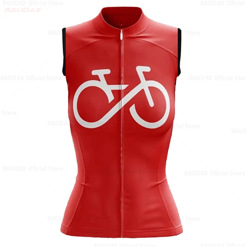 2022 Summer Sleeveless Cycling Jersey Women Bicycle Clothes Mtb Bike Vest Quick Dry Breathable Female Team Ciclismo Girl Wear