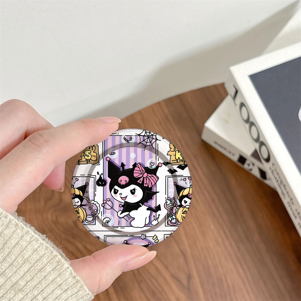 

Cute Japanese and Korean Cute Kuromi Magnetic Telescopic Phone Stand MagSafe Portable Magnetic Stand Birthday Gift