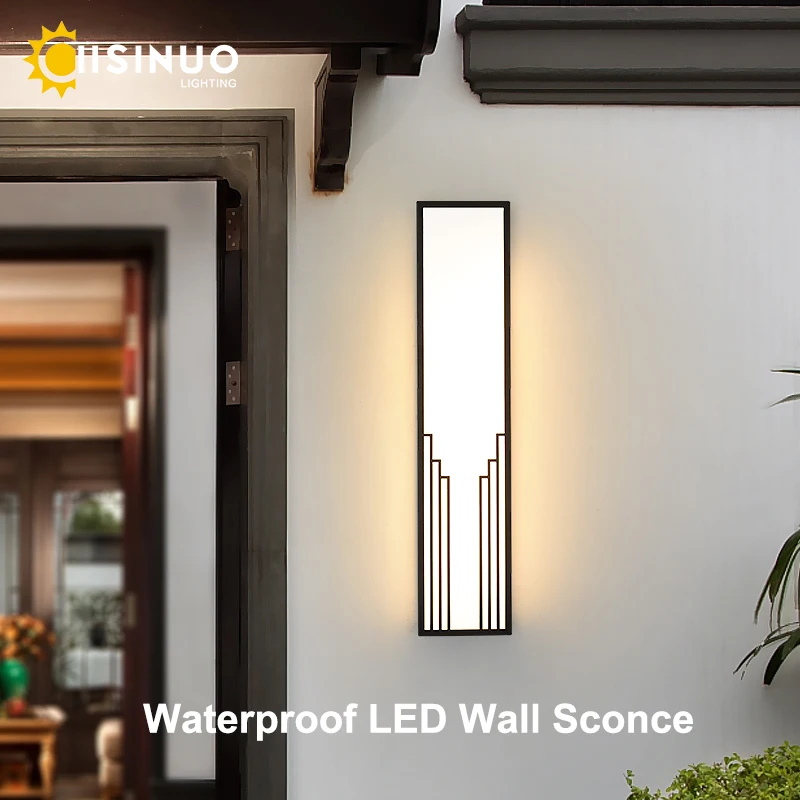 LED Outdoor Wall Lights Stainless Steel Porch Sconces IP65 Waterproof 110v 240v for Balcony Courtyard Street Lighting Luminaires