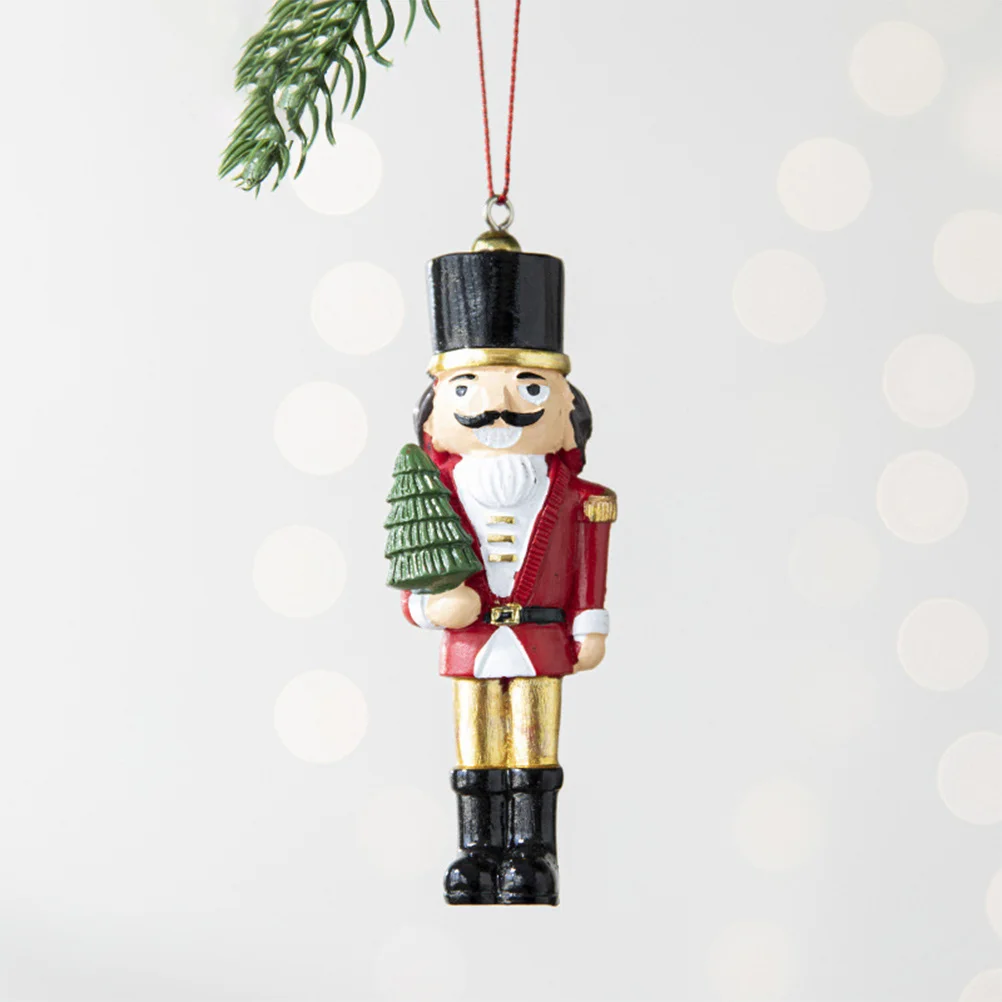 

Xmas Hanging Nutcracker Decoration Big Resin Hand-Painted Christmas Tree Ornament Hanging Decor from Ceiling Big Nutcracker