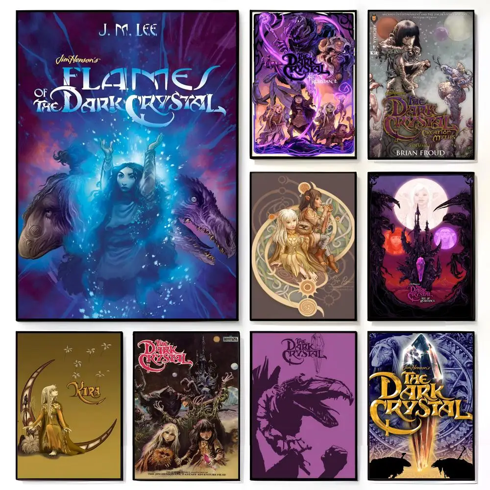 Fantasy-Abenteuer-Anime-T-The-Dark-Kristall-Poster, amerikanischer Film, Wandbild, Heimdekoration, Kinderzimmer, Wanddekoration, Druck
