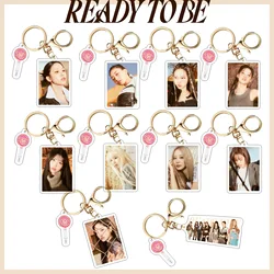 Kpop Idol TWICE READYTOBE Acrylic Keychain New Key Chain Accessories Key Ring Pendant Keyring Gifts Fans Collection