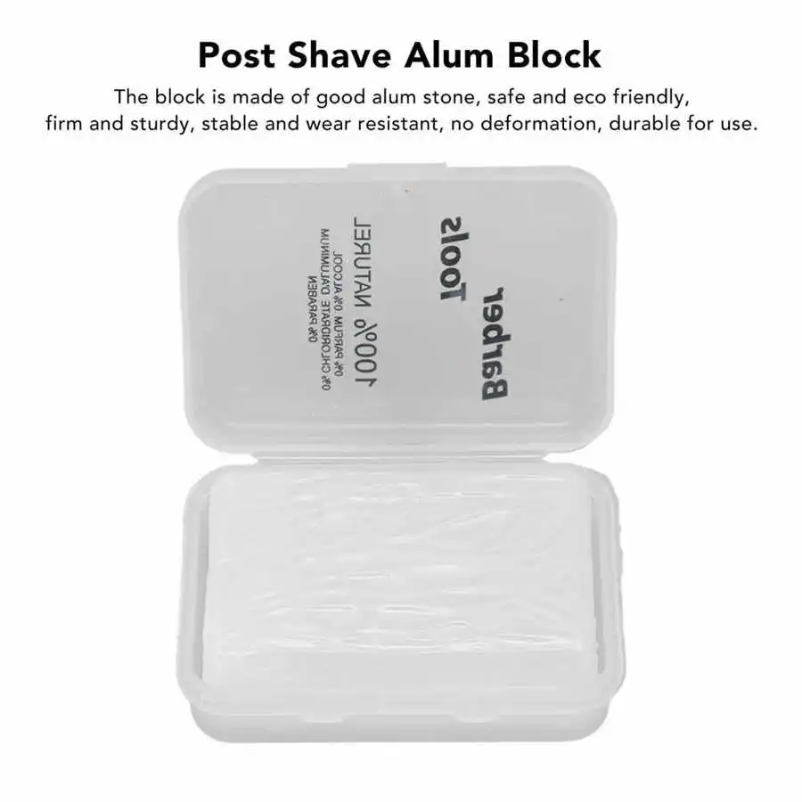 After Shave Alum Block Post Shave Alum Stone Skin Soothing Odourless for Men Home Salon After Shaving Barber Stop Bleeding Stone