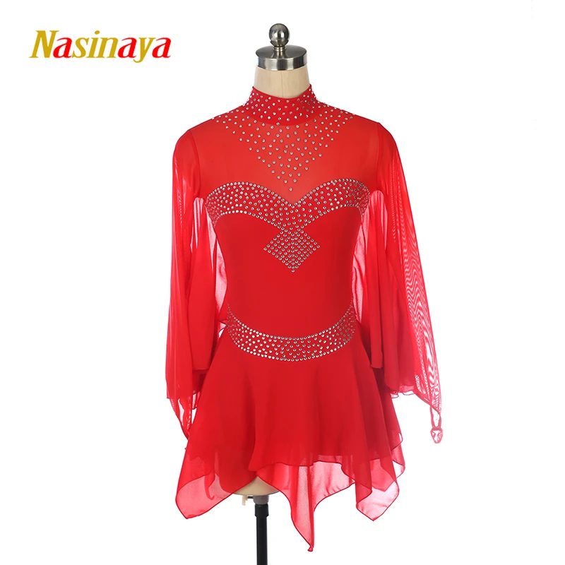 Nasinaya Figure Skating Dress Customized Competition Ice Skating Skirt for Girl Women Kids Patinaje Gymnastics Performance 328 view 6