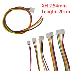 100/50/10pcs/lot 26AWG JST XH2.54 2/3/4/5/6/7/8/9/10P 12 Pin XH 2.54 Pitch 2.54mm Connector Plug With Wire Cable 20cm Length