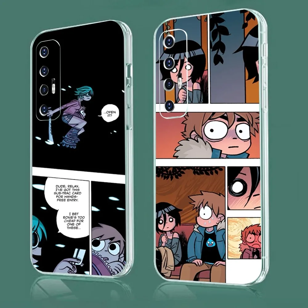 Scott Pilgrim Vs. The World Mouse Phone Case For Xiaomi 11 Redmi Note 11 5G 8T 9A 9 10T Note8Pro Note9 12SUltra Transparent Case