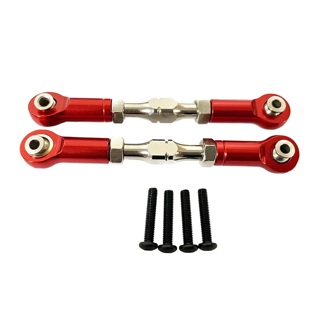 Metal ajustável Frente Direção Links Tie Rod, Atualize Peças para LOSI Baja Rey, 4WD, 1/10