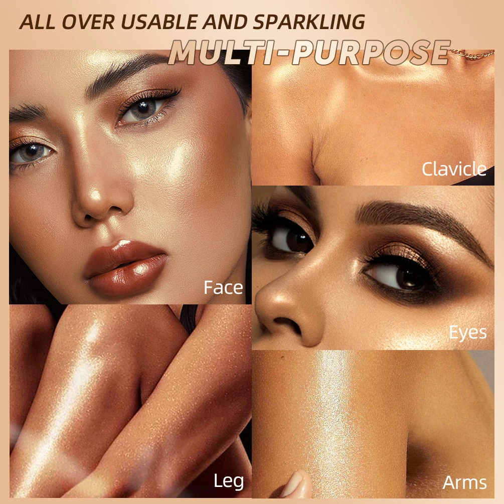 QIBEST ハイライト & ブロンザー スティック フェイス ブライトニング ブラッシャー ルージュ コンシーラー ペン ロングラスティング ハイライト コントゥアリング ブラッシュ メイクアップ