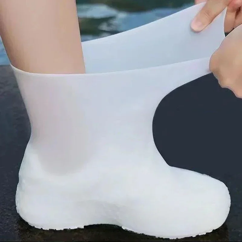 

Rain Boots Rain Shoe Protector Outdoor Thickened and Wear-resistant Waterproof Covers for Shoes Anti-slip Cover Dust Household