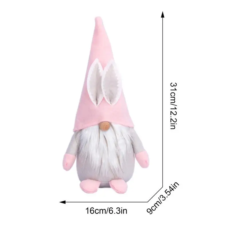 Nieuwe Easter Kabouters Decor Schattig Kabouterornament Handgemaakt Gezicht Konijnenoren Lente Pop Decor Voor Jongen En Meisje Cadeau Kinderkamer