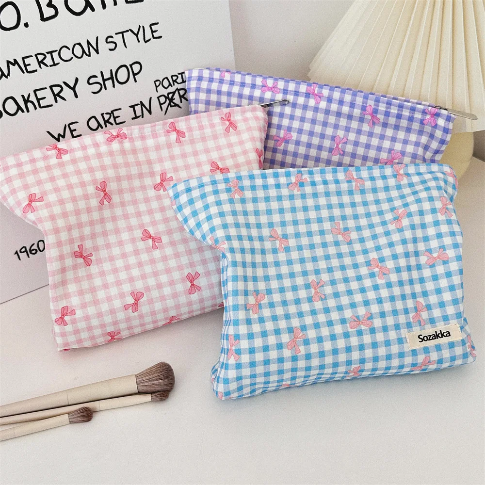 

Korean Travel Cosmetic Bag Portable Makeup Storage Bag Purses Women Large Capacity Zipper Make Up Organizer Storage Clutch
