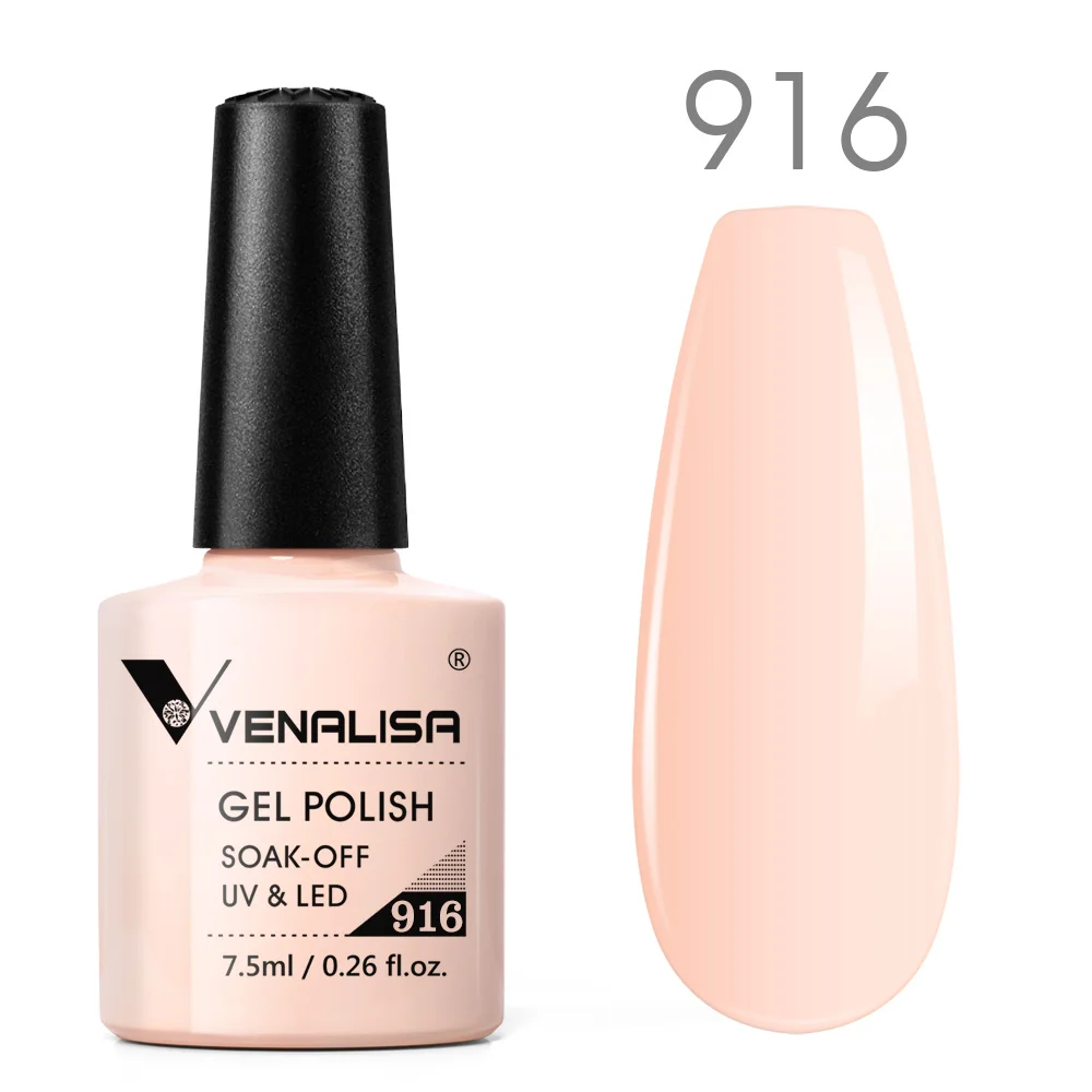VENALISA Gummi-Basismantel, Farbe: Baby Boomer-Abdeckung, Nude French Nail Camouflage, Soak Off UV-LED-Gelee, durchscheinend, semi-permanent