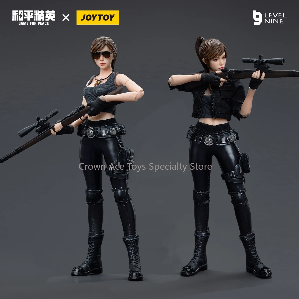 

JOYTOY Level Nine 1/12 Peace Elite Digital Spokesperson Ace Sniper Gilly Female Soldier Full Set 6-inch Action Figure Toys Gifts