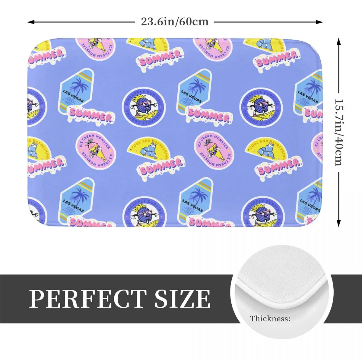 Summer Label Non-slip Doormat Floor Mat Absorbent Mat Carpet Rug for Kitchen Entrance Home Balcony Footpad Mats