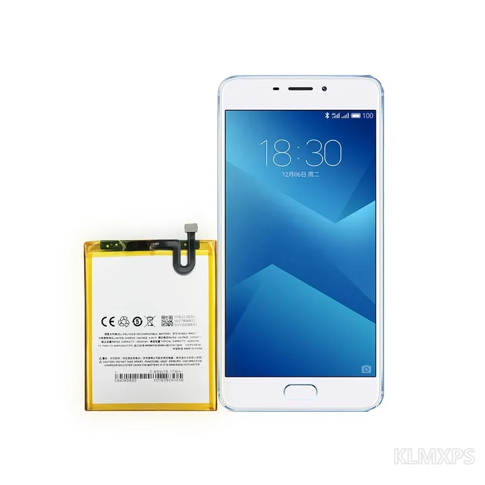 Phone Replacement Battery BA621 4000mAh 3.85V For Meizu M5 Note 5 M621H Lithium Battery Repair Replacement Part