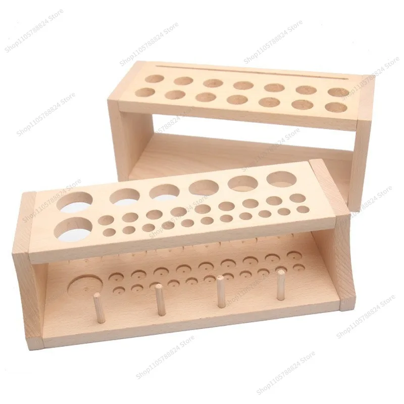 For Leather Tools Hand DIY Tool Rack Porous Beech Tool Desk Storage Rack
