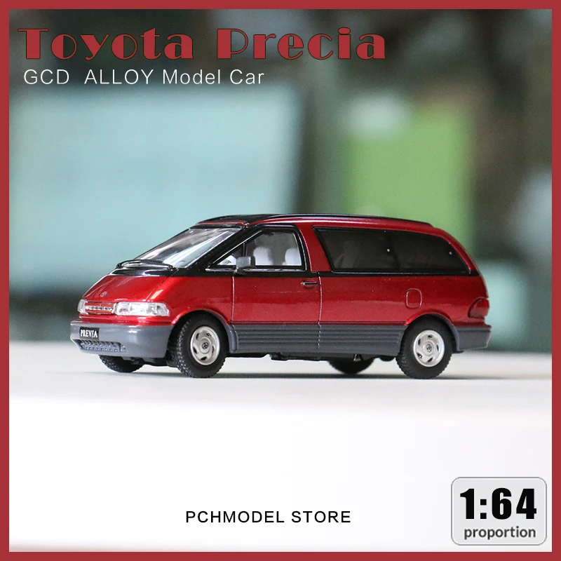 Alloy Simulação Model Car, GCD 1:64 Toyota Previa 1 Generation (XR10) Series