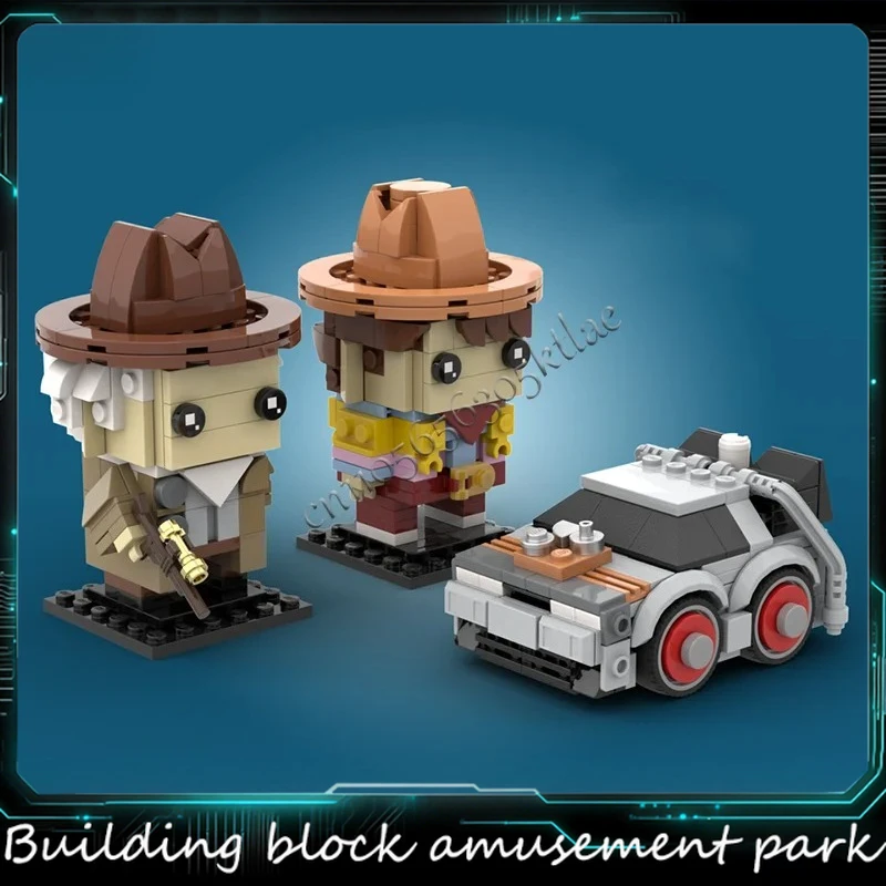 

454 PCS MOC Famous Movie Bundle Brickheadz Model Building Blocks DIY Assembly Bricks Toys For Children Popular Halloween Gifts