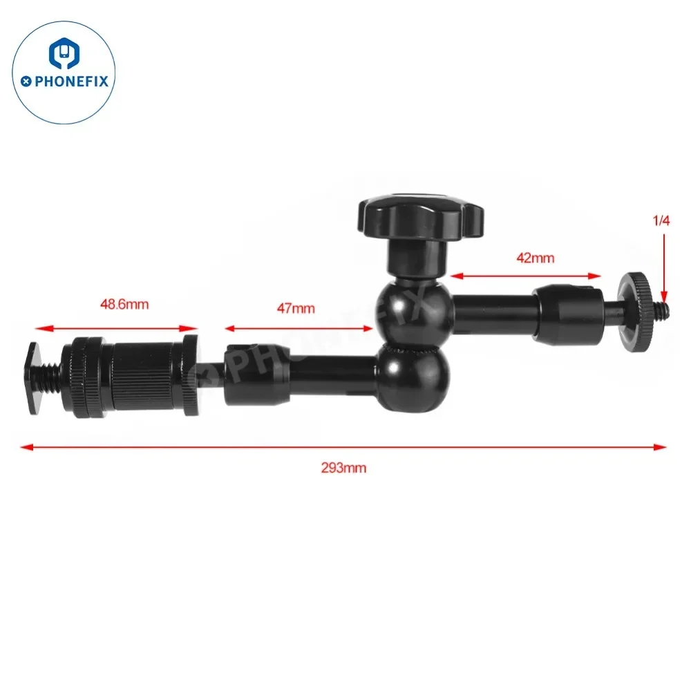 Soporte de reparación de teléfono, brazo mágico para cámara, abrazadera de escritorio de montaje en pared Flexible articulada para técnicos, transmisión en vivo, vídeo grabado