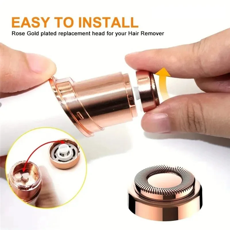 

A99G-4Pcs For Finishing Touch Flawless Facial Hair Remover Replacement Heads - Painless And Effective Hair Removal