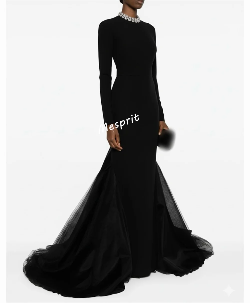 カスタマイズされたグリッター気質ハイカラーマーメイドロングドレスオーダーメイドの機会セレブドレスフォーマルイブニングパーティードレス