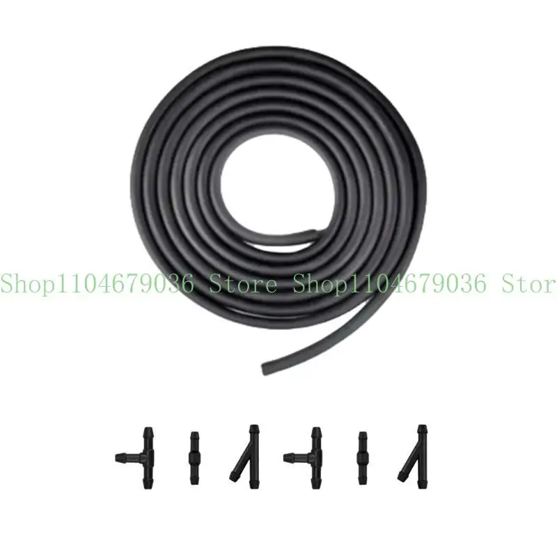 

652F 15pcs Windshield Washer System Repair with Rubber Hose & Secure Fittings Car Windshield Cleaning for Long Term Use