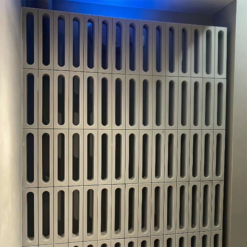 Molde de plástico de cemento de ladrillo hueco de partición, ladrillo de pared de fondo de 30*8*12Cm, ladrillo poroso, comercial, jardín doméstico de ocio