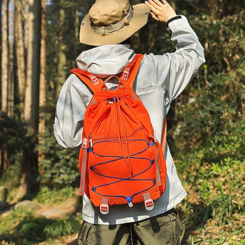 

New Arrival Lightweight Backpack for Men and Women Large Capacity Drawstring Hiking Bag Ideal for College Student Женский рюкзак