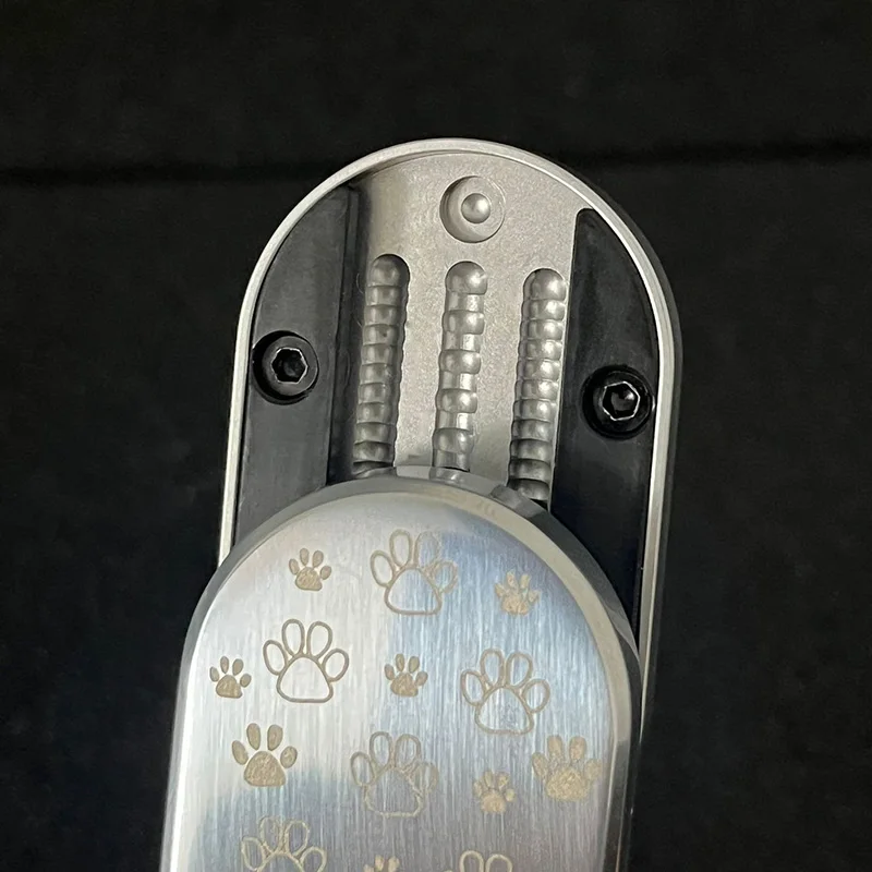 Big Fat Cat EDC Fidget Slider Stainless Steel Creative Mechanical Push Slider Fidget Toys ADHD Tool Adult Stress Relief Toy