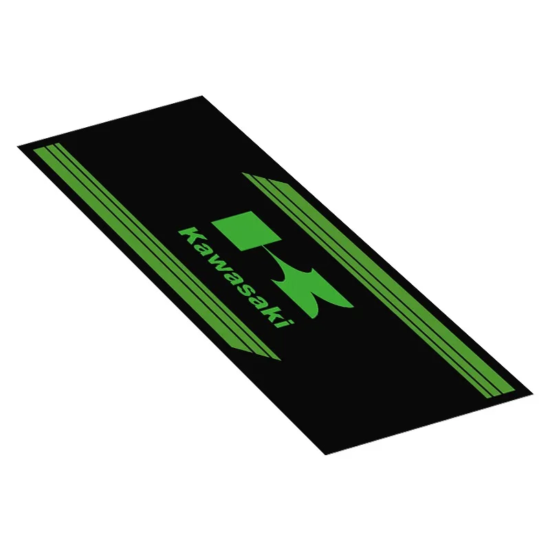Aangepaste Kawasaki Ninja motorfiets parkeermat antislip garagekleed waterdicht racen moto display tapijt decoratie mat