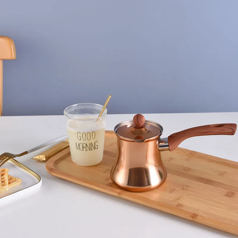 

High Quality Turkish Coffee Pot White with Handle Single Bottom Stainless Steel Colorful Turkish Coffee Pot