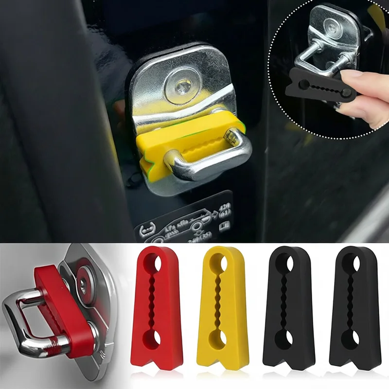 4Pcs Universal Car Door Lock Damper Buffer Car Shock-Proof Pad Car Door Shock-Absorbing Car Door Anti-Collision Pad