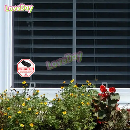 24 Hours Security Camera Surveillance Sticker CCTV System Video Warning Decal Vinyl Window Glass Safety Warning Label Sticker