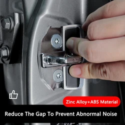 QHCP Door Lock Buckle Stabilizer Modified Abnormal Noise Eliminate Door Gap Upgraded ForToyota Series CHR RAV4 Lexus Accessories