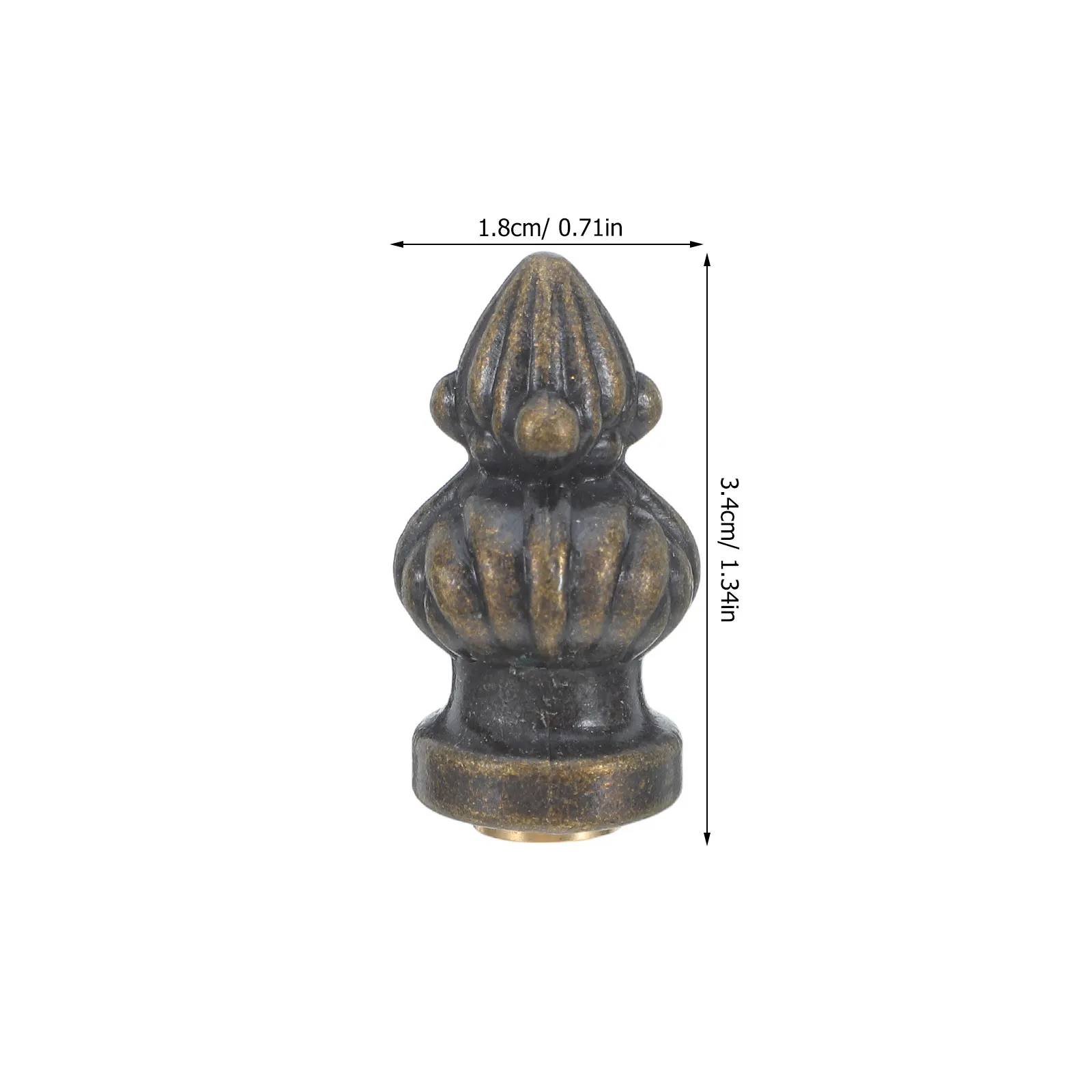 3Pcs Pineapple Lamp Finial Cap Brass M10 M6 Adapter Decorative Table Floor Lamp Shade Topper Lighting Accessories
