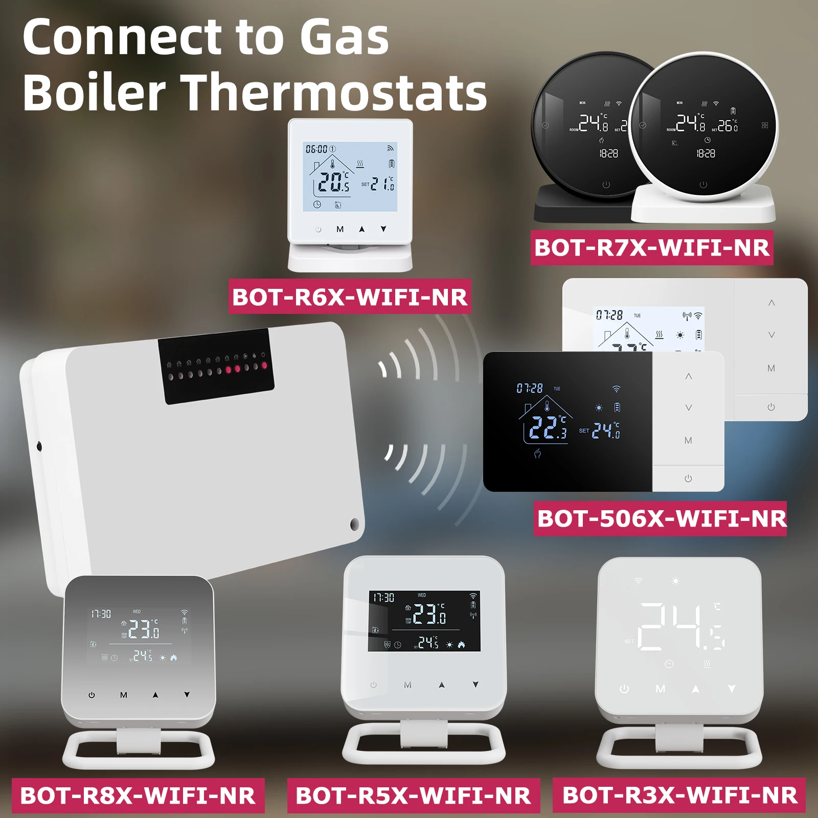 BeokZoneHeatingWirelessHubControllerforGasBoilerWaterfloorHeatingSystem8-ChannelThermostatforActuatorPump
