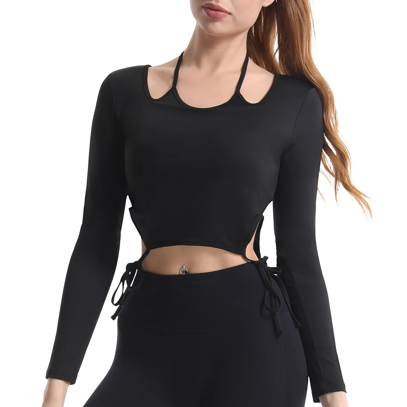 بدلة يوجا نسائية بأكمام طويلة - مراجعة Pilates Yoga Wrap Top وسعره