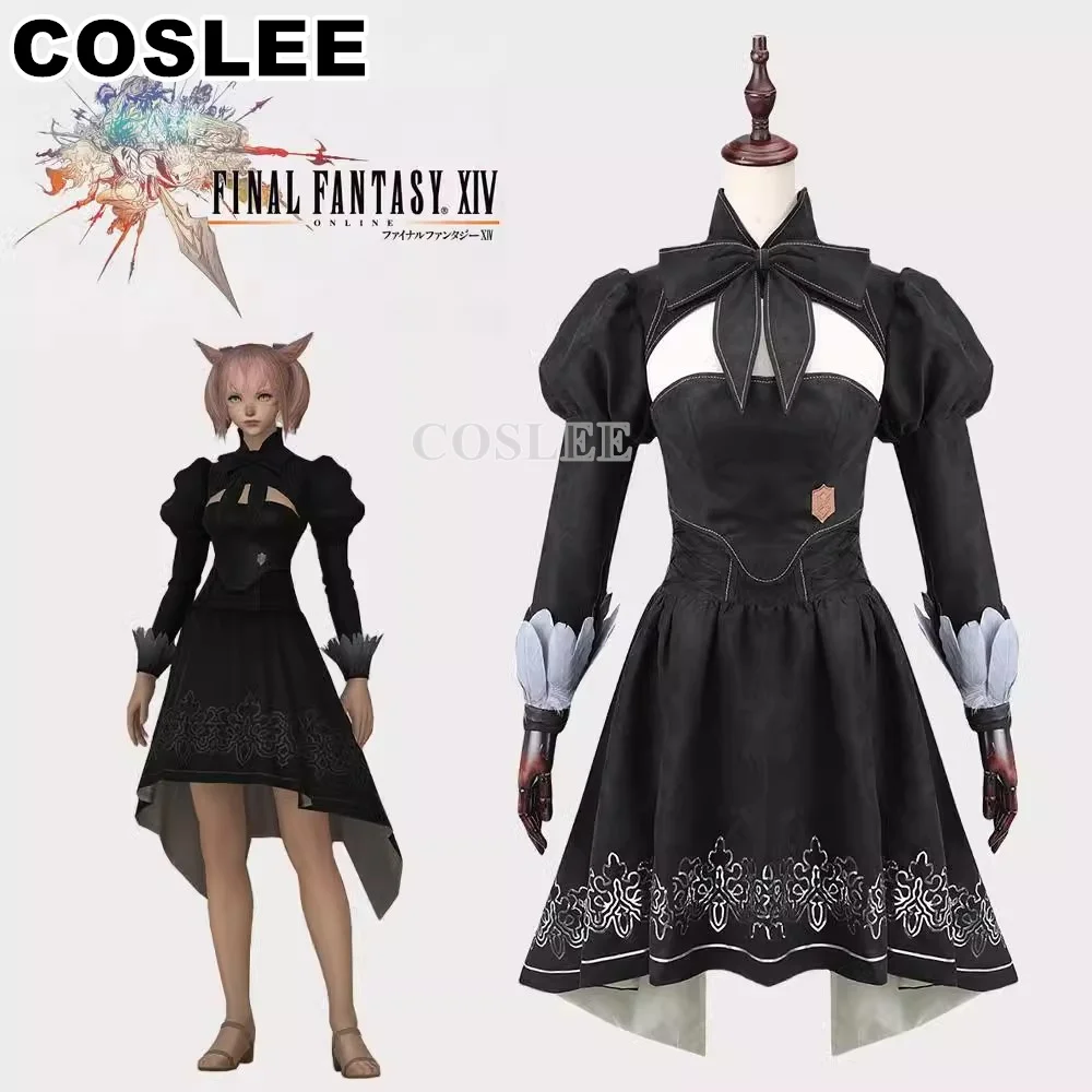 COSLEE YoRHa Type-51 Cosplay Costume Final Fantasy FF14 Women Dress Uniform Halloween Carnival Party Outfit New XS-3XL New