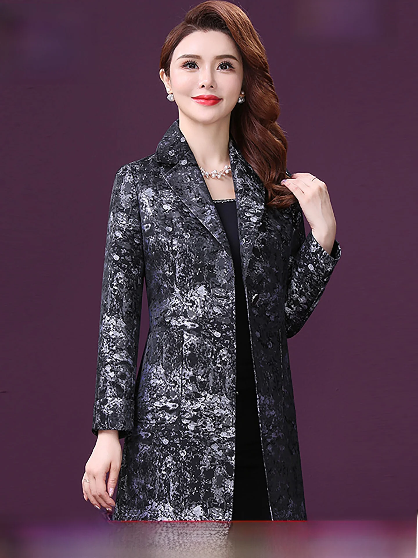 Chaqueta de Traje Entallada para Mujer Joven, Estilo Coreano, Estampado de Pato Wang Xiaoya, Cuello de Traje, Moda Primavera,...