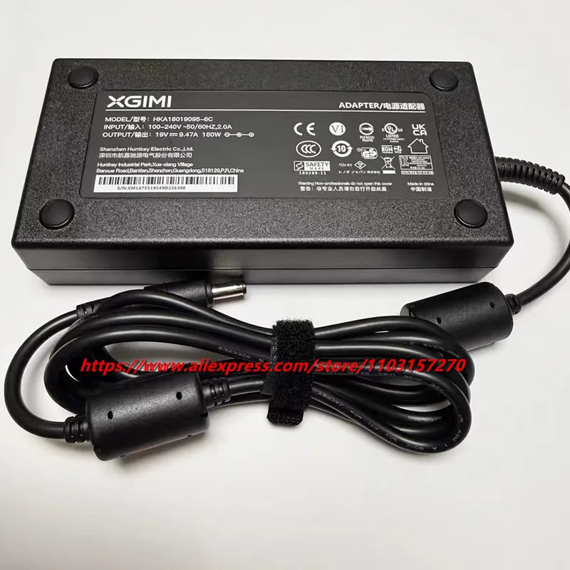 純正 19V 9.47A 5.5x2.5mm XGIMI HKA18019095-6C AC アダプター XGIMI H3 プロジェクター HKA18018010-6A 電源用