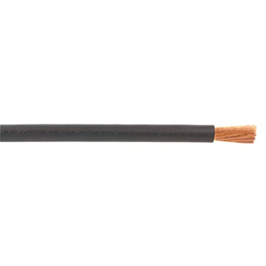 

3/0 Gauge AWG - - 100% Copper Welding/Battery Cable - Black - 600 V - Made in USA 5 FEET