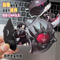 Anime Zenless Zone Zero Ellen Joe Hoshimi Miyabi Cosplay Acrylic Keychain Keyring Cartoon key ring Withdrawable Pendant Xmas