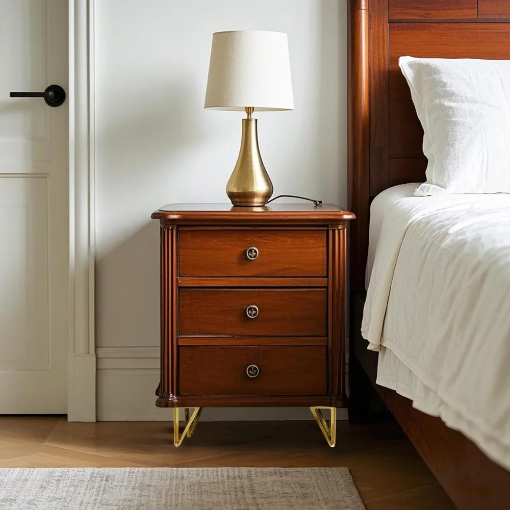 مجموعة أرجل الأثاث الذهبية مقاس 6 بوصات مكونة من 4 قطع، أقدام أثاث معدنية حديثة مع واقيات أرضية، وأرجل خزانة طاولة شديدة التحمل للمقصورة