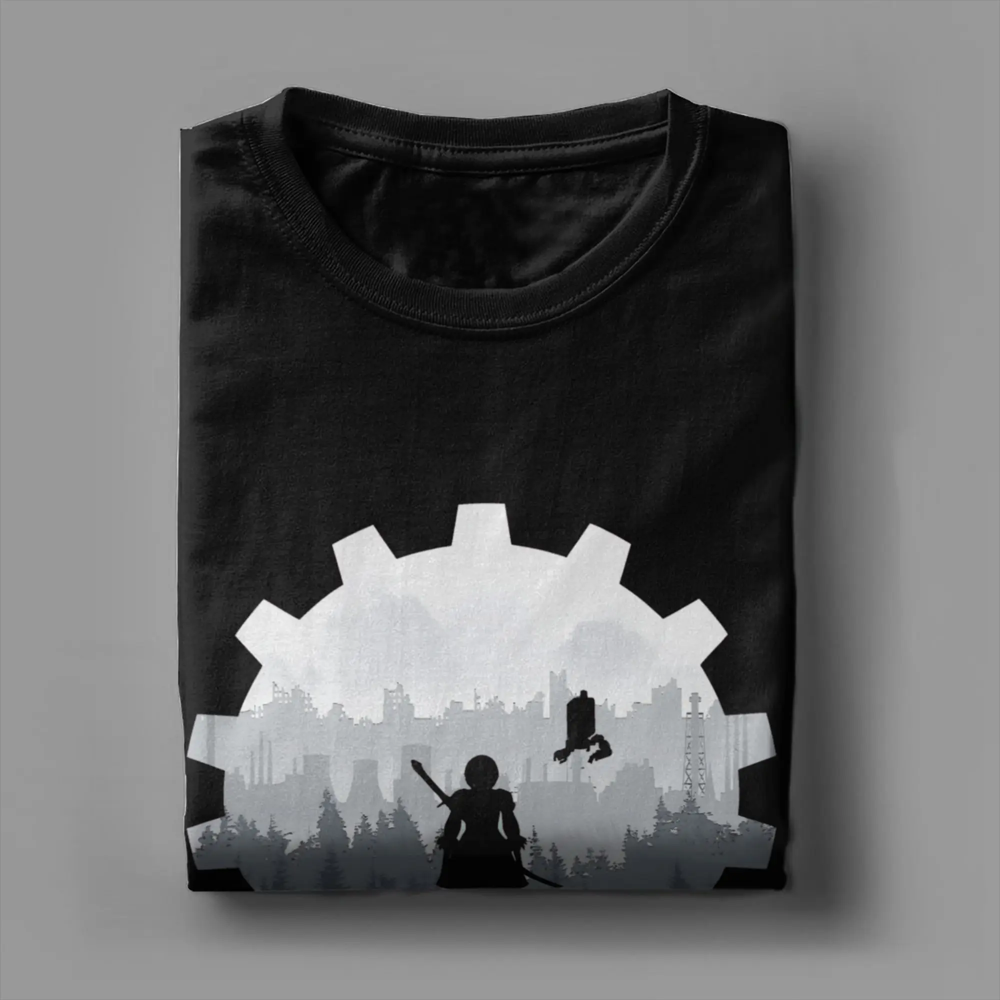 Weight of the World Nier Automata T-Shirt Summer  Hip Hop T-Shirts Cotton Crew Neck Oversize Clothing Short Sleeve Funny Tshirt