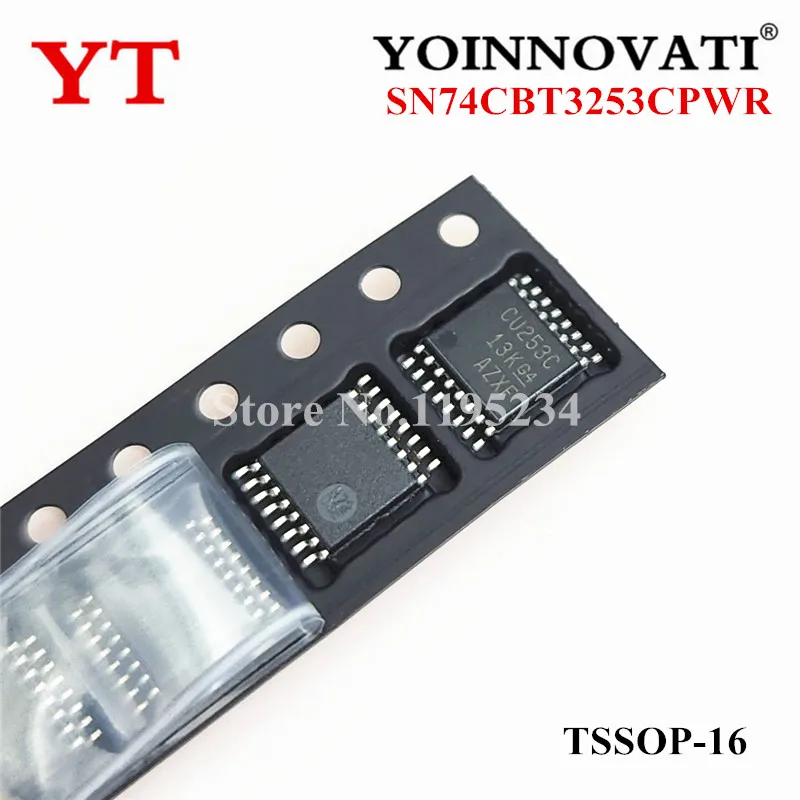 20PCS/lot SN74CBT3253CPWR IC DUAL1:4 FET MUX/DEMUX 16TSSOP 3253 CU253C SN74CBT3253 SN74CBT3253C