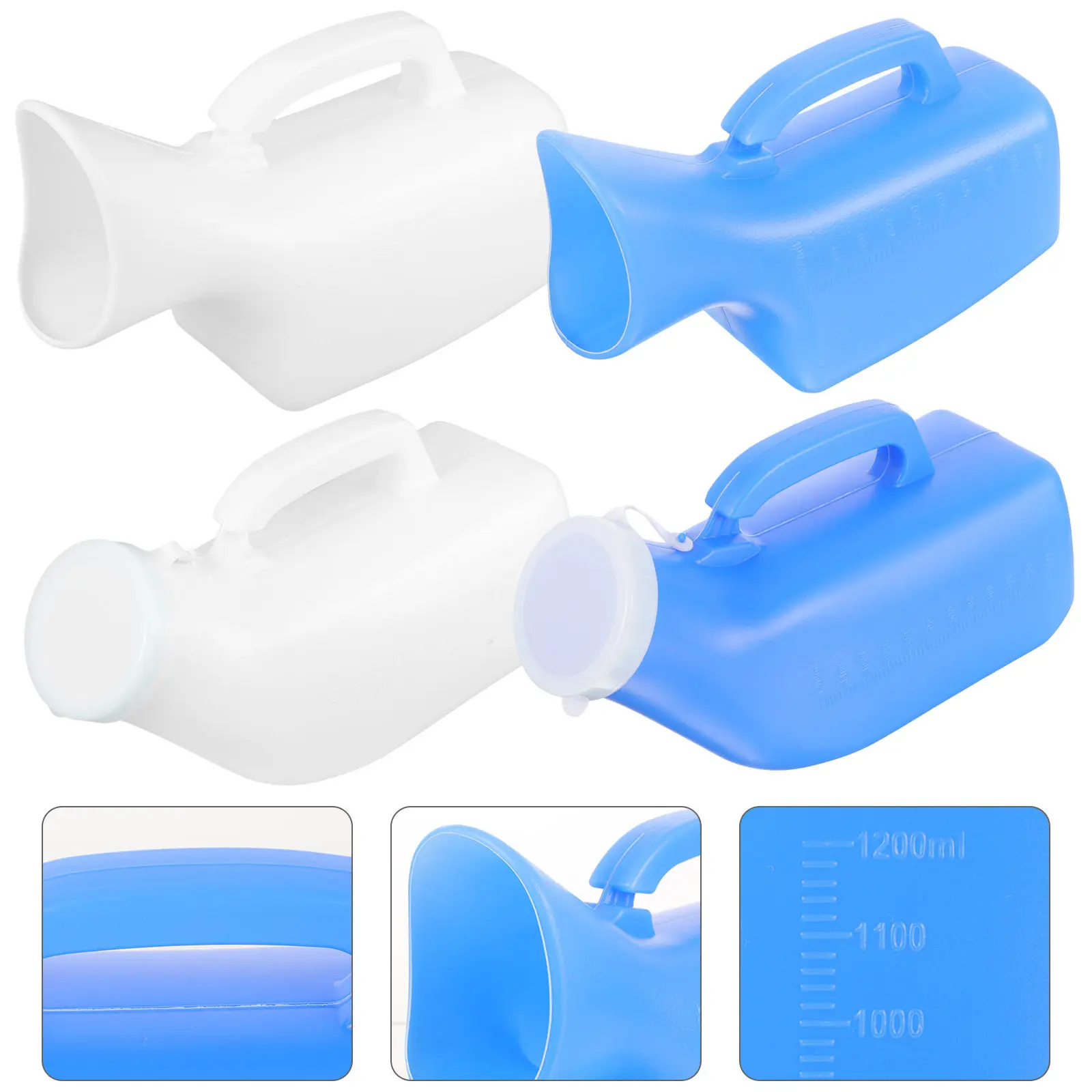 

Набор из 4 портативных урологических контейнеров премиум-класса: многоразовые, легкие, большой емкости, гладкие, безопасные для пожилых мужчин и женщин, для путешествий, кемпинга, пляжа